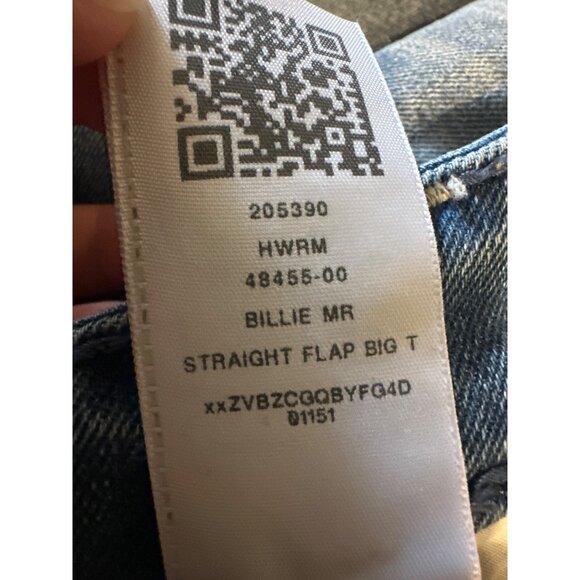 NWT True Religion Billie Big T Stitch Mid Rise Straight Jeans Size 29 - Picture 16 of 16